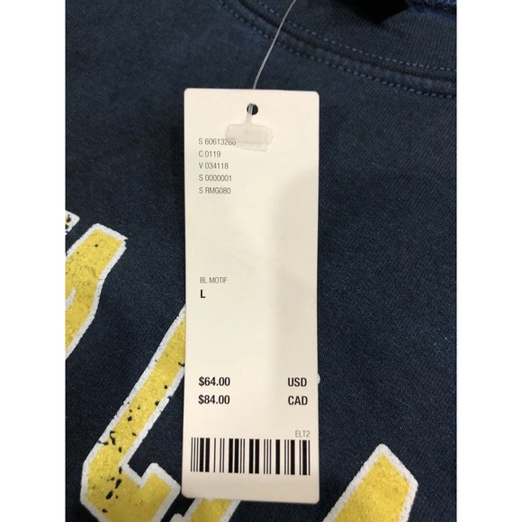 Graphic Sweatshirt Urban Outfitters Blue Womans Large R1 - Picture 5 of 10